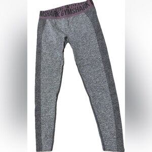Gymshark Flex Leggings Women’s Medium Gray Purple Seamless High Waisted